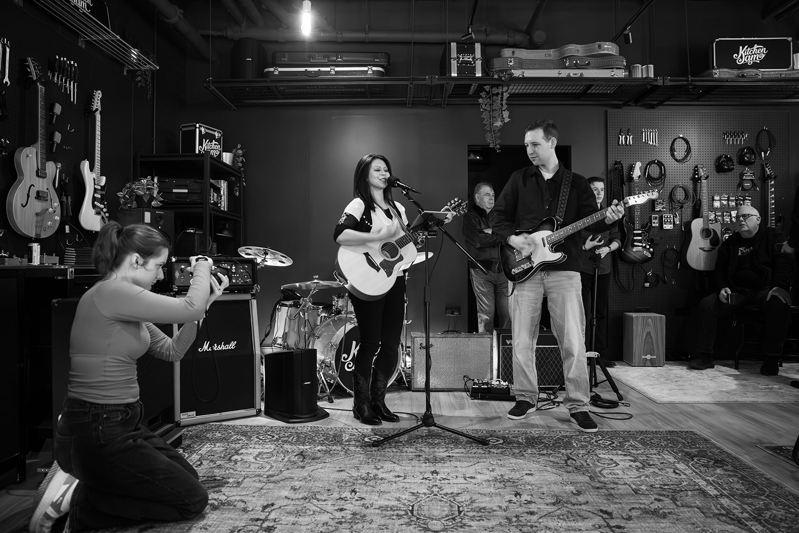 Adults performing at KitchenJam