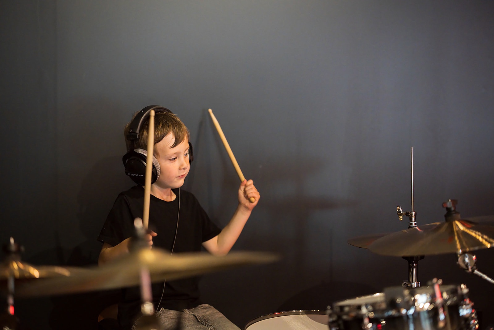 Young student playing at KitchenJam