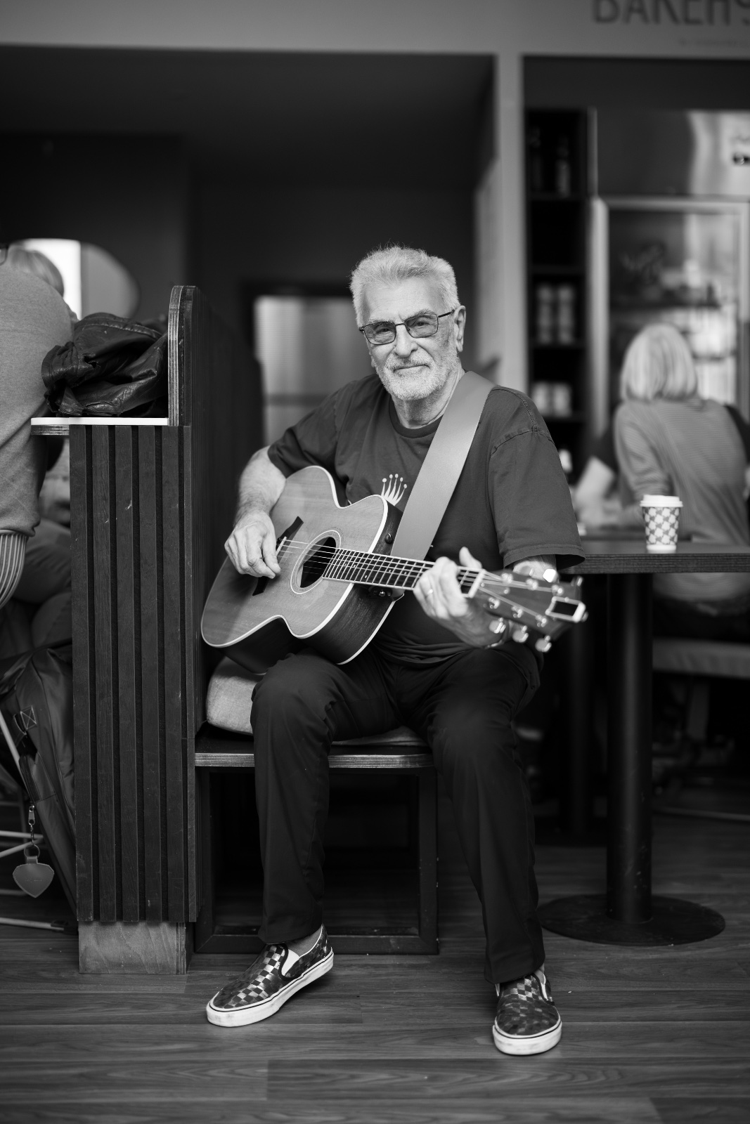 Older student performing